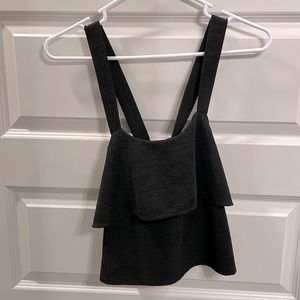 Madewell XXS black cross top